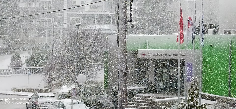 Χιονόπτωση στο νομό Θεσσαλονίκης 27/02/2022