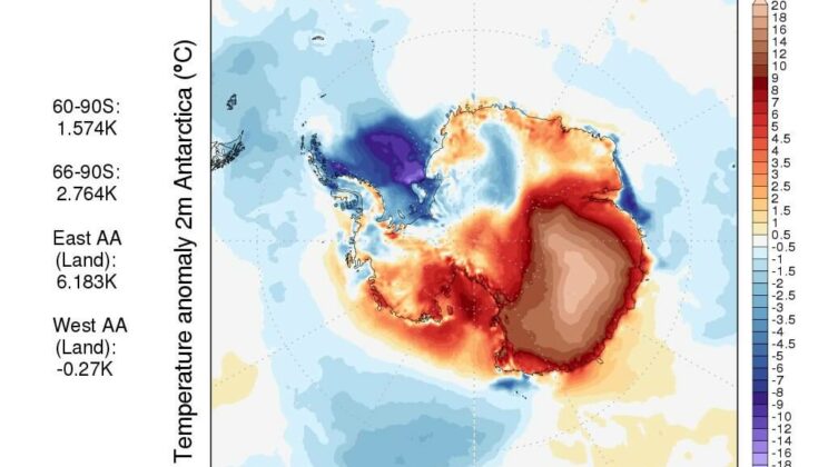 Θερμοκρασίες ρεκόρ έως και 40 βαθμούς πάνω από τα φυσιολογικά επίπεδα στην Ανταρκτική