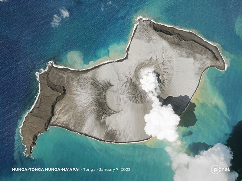 Η κλιματική επίδραση της ηφαιστειακής έκρηξης στα νησιά Τόνγκα τον Ιανουάριο του 2022